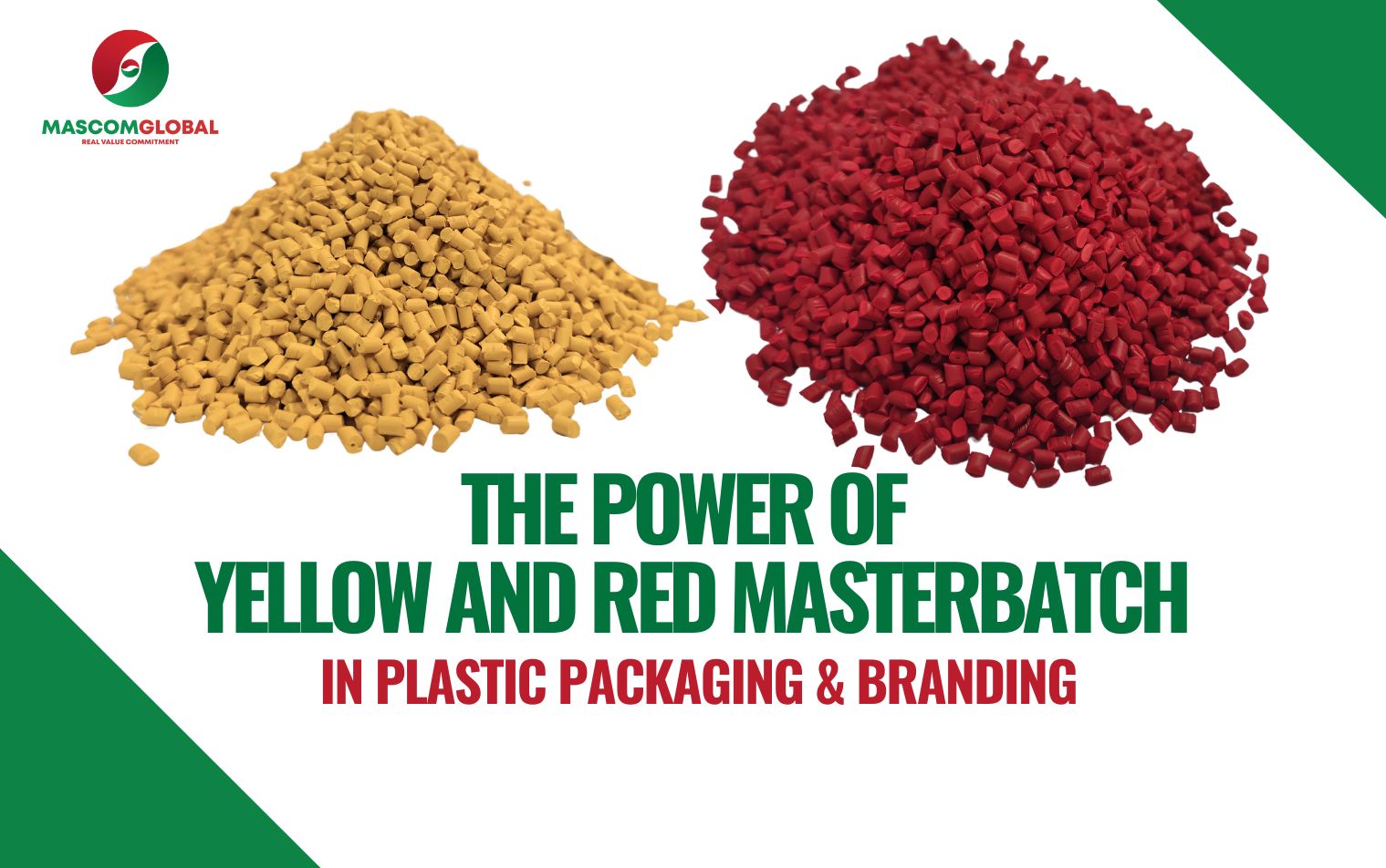 The Power of Yellow and Red Masterbatch in Plastic Packaging & Branding